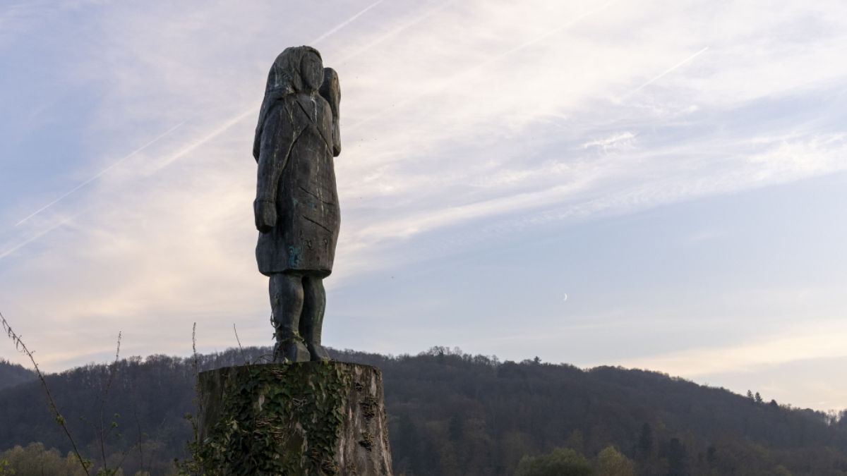 Die Bronzeskulptur soll Melania Trump darstellen. Die Bronzeskulptur soll Melania Trump darstellen. (Foto)