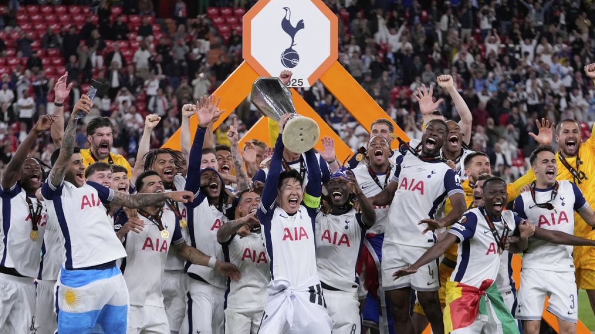 Tottenham Hotspur hat die Europa League in der Saison 2024/25 gewonnen. Tottenham Hotspur hat die Europa League in der Saison 2024/25 gewonnen. (Foto)