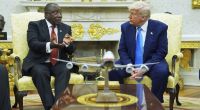 US-Präsident Donald Trump trifft den südafrikanischen Präsidenten Cyril Ramaphosa im Oval Office des Weißen Hauses.