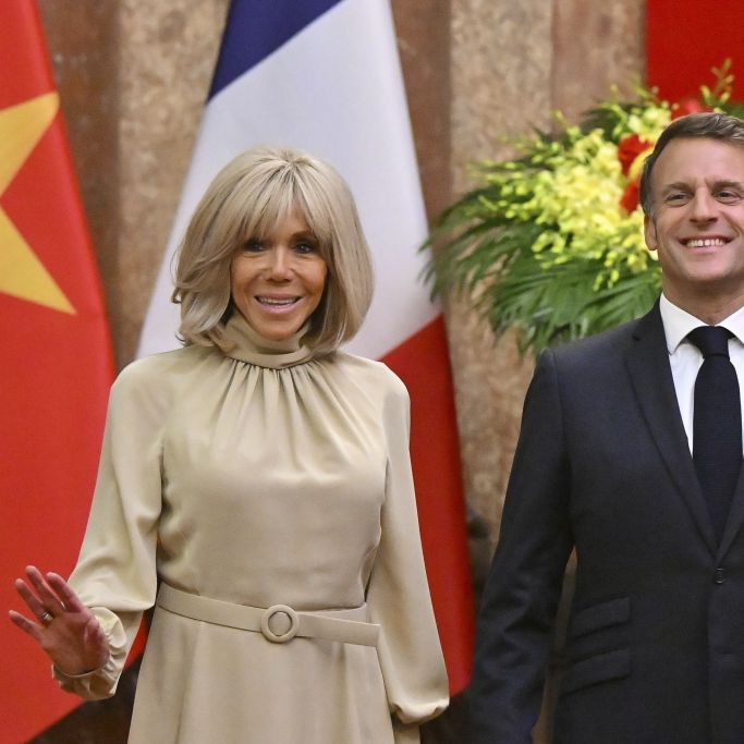Nach Ohrfeigen-Video: Emmanuel und Brigitte Macron trotzen Skandal-Schlagzeilen in Vietnam.