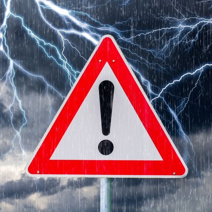 Gewitter, Hagel, Starkregen - hier wird es zu Wochenbeginn ungemütlich