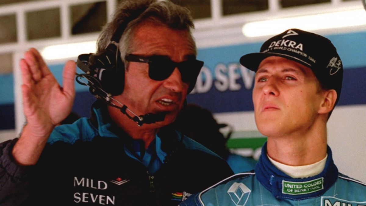 Flavio Briatore und Michael Schumacher sorgten Anfang der 1990er für unvergessene Glanzmomente in der Formel-1-Geschichte, als Schumi für das Benetton-Team zwei Weltmeistertitel in Folge holte. Flavio Briatore und Michael Schumacher sorgten Anfang der 1990er für unvergessene Glanzmomente in der Formel-1-Geschichte, als Schumi für das Benetton-Team zwei Weltmeistertitel in Folge holte. (Foto)