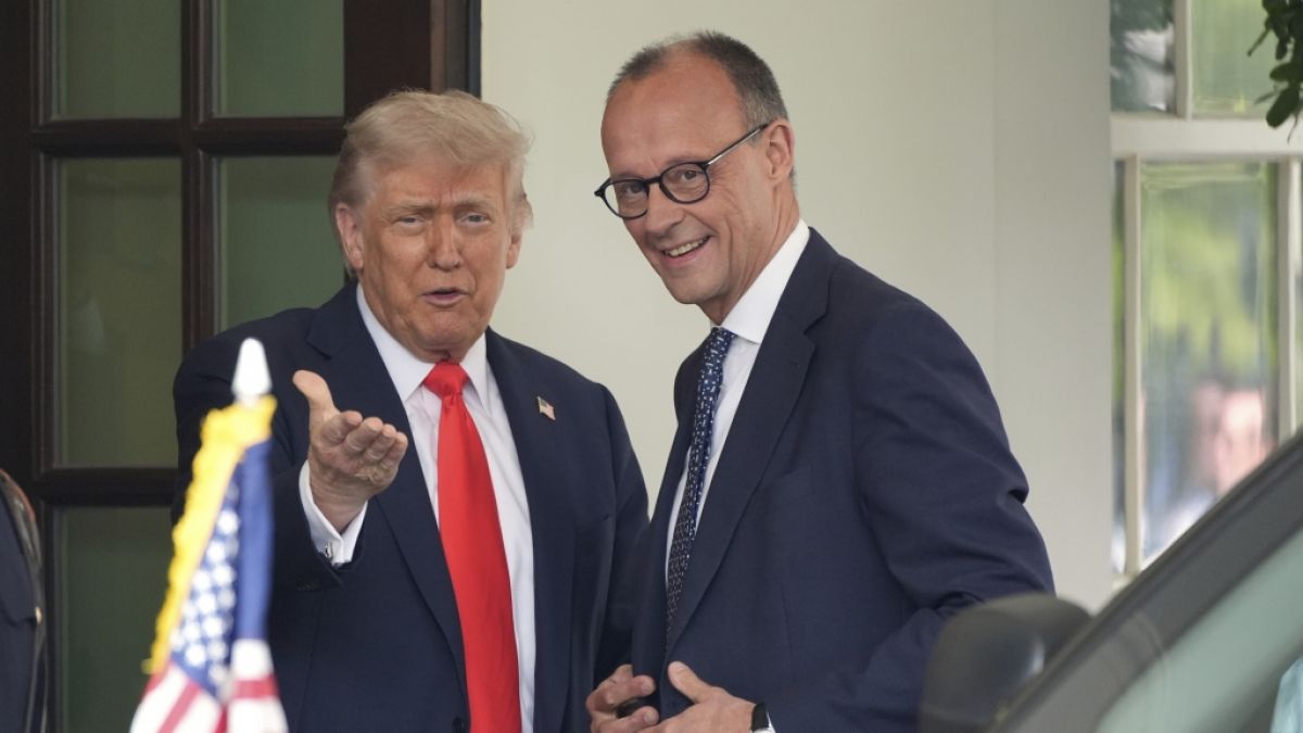 Nach dem Besuch von Donald Trump in Washington steigen die Umfrage-Werte für Bundeskanzler Friedrich Merz. (Foto)