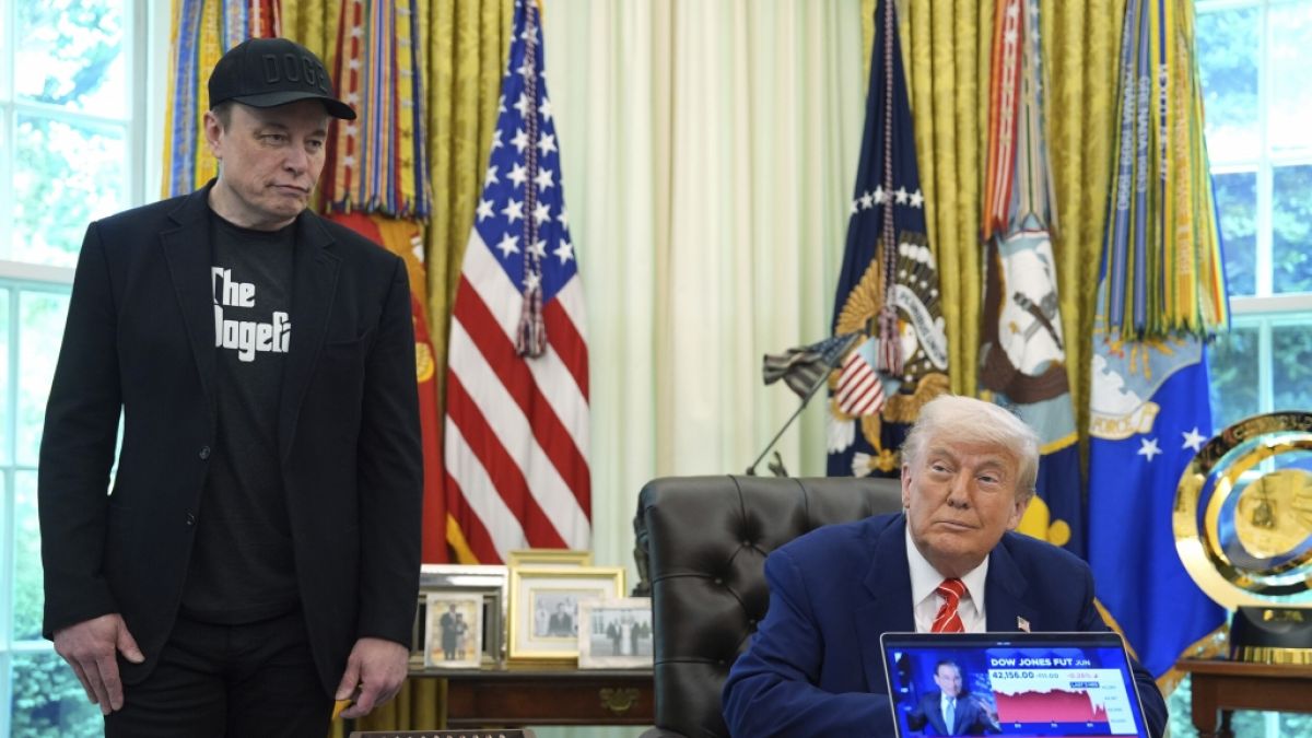 Der Streit zwischen Elon Musk und Donald Trump erinnert einen Psychiater an das Verhalten von Liebenden. (Foto)