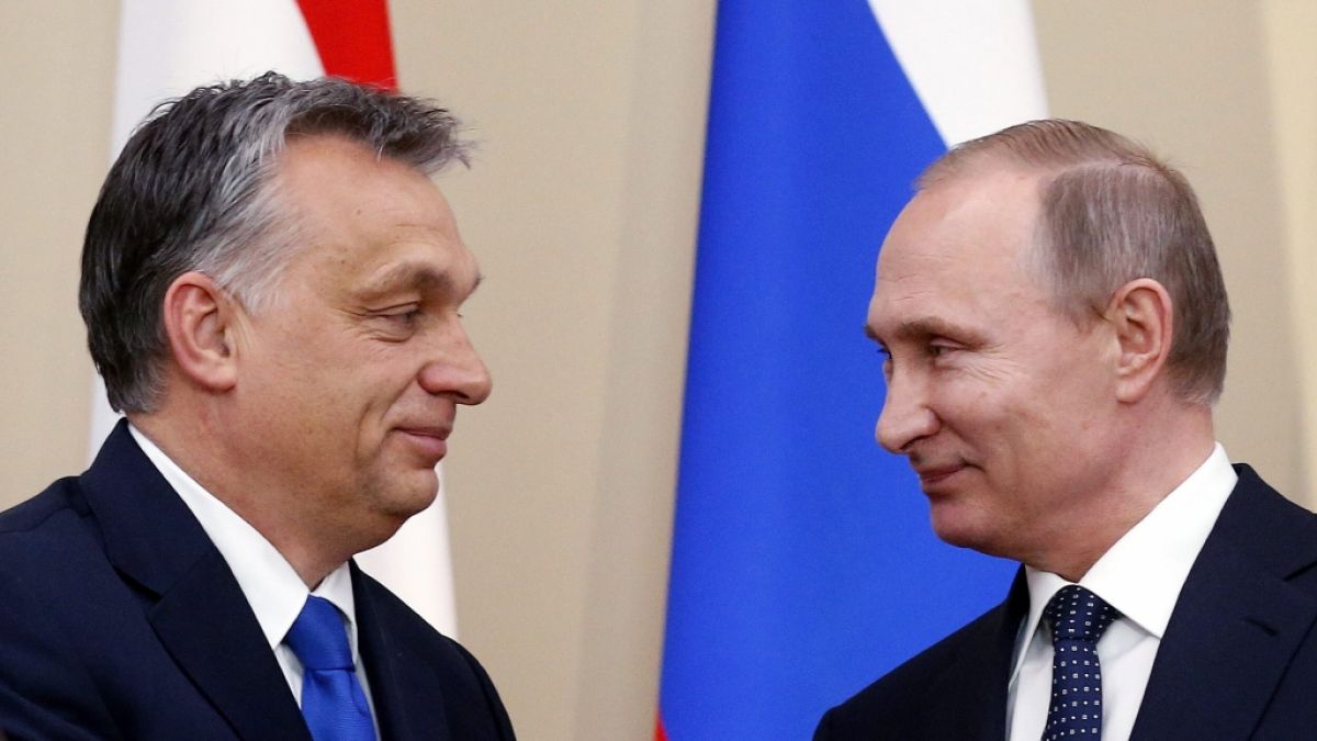 Ungarns Präsident Viktor Orbán deckt Wladimir Putins Schwäche auf. (Foto)