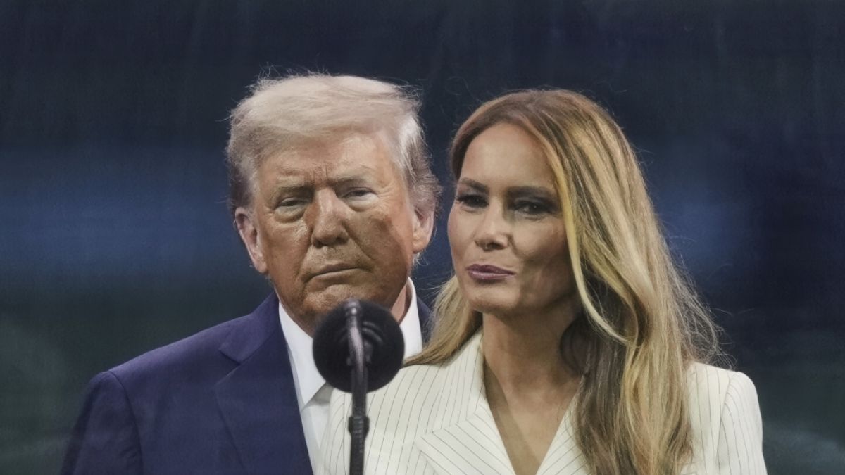 Melania Trump zusammen mit Mann Donald Trump. (Foto)