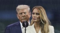 Melania Trump zusammen mit Mann Donald Trump.