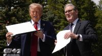 Donald Trump unterlief beim Pressetermin mit Großbritanniens Premierminister Keir Starmer ein Fauxpas.