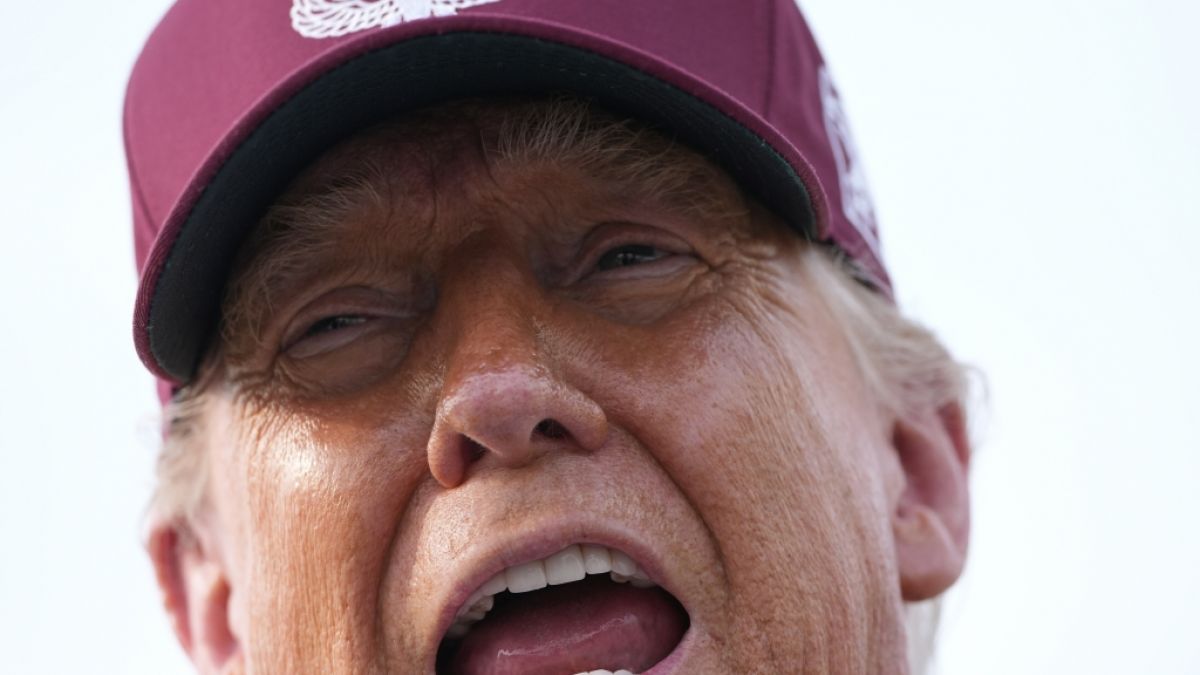 Donald Trump wollte nicht auf die Frage einer CNN-Reporterin antworten. (Foto)