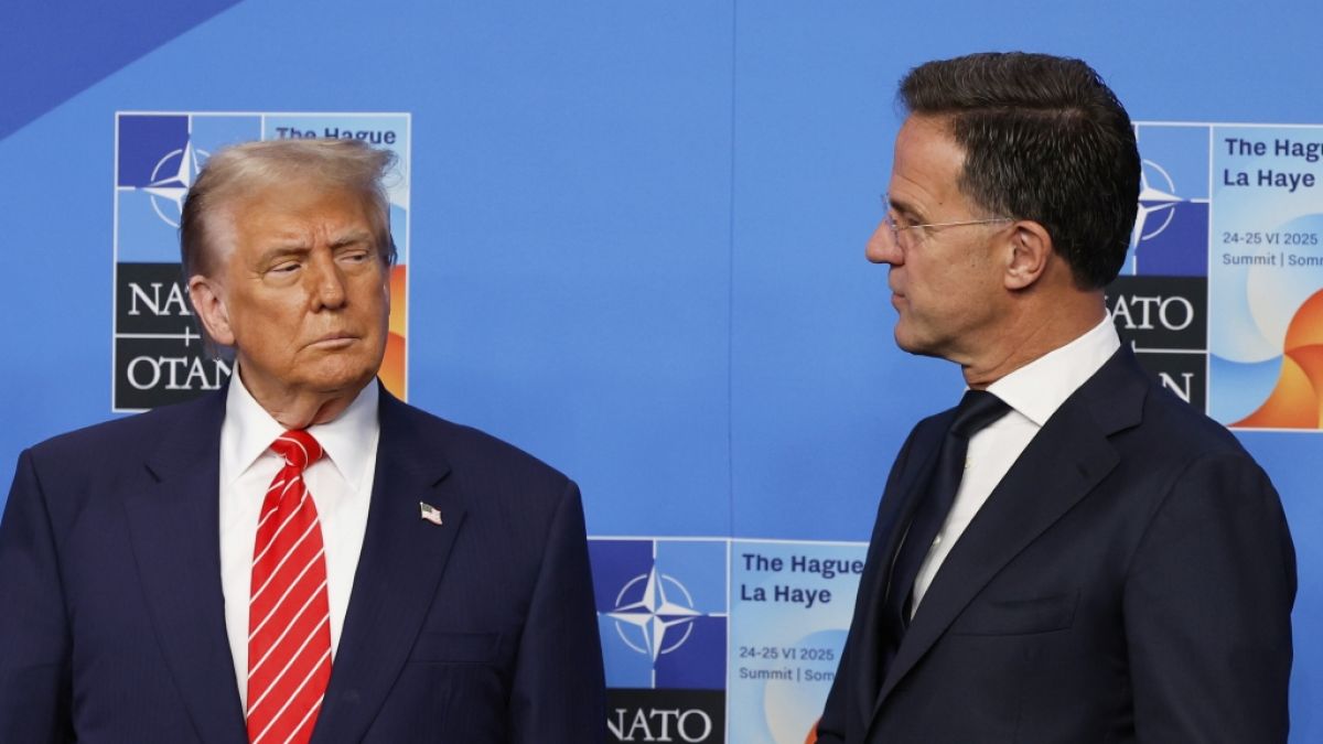 Nato-Generalsekretär Mark Rutte für Lob an Donald Trump kritisiert. Nato-Generalsekretär Mark Rutte für Lob an Donald Trump kritisiert. (Foto)