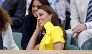 Prinzessin Kate, selbst begeisterte Tennis-Spielerin, ist Stammgast auf der Wimbledon-Tribüne...