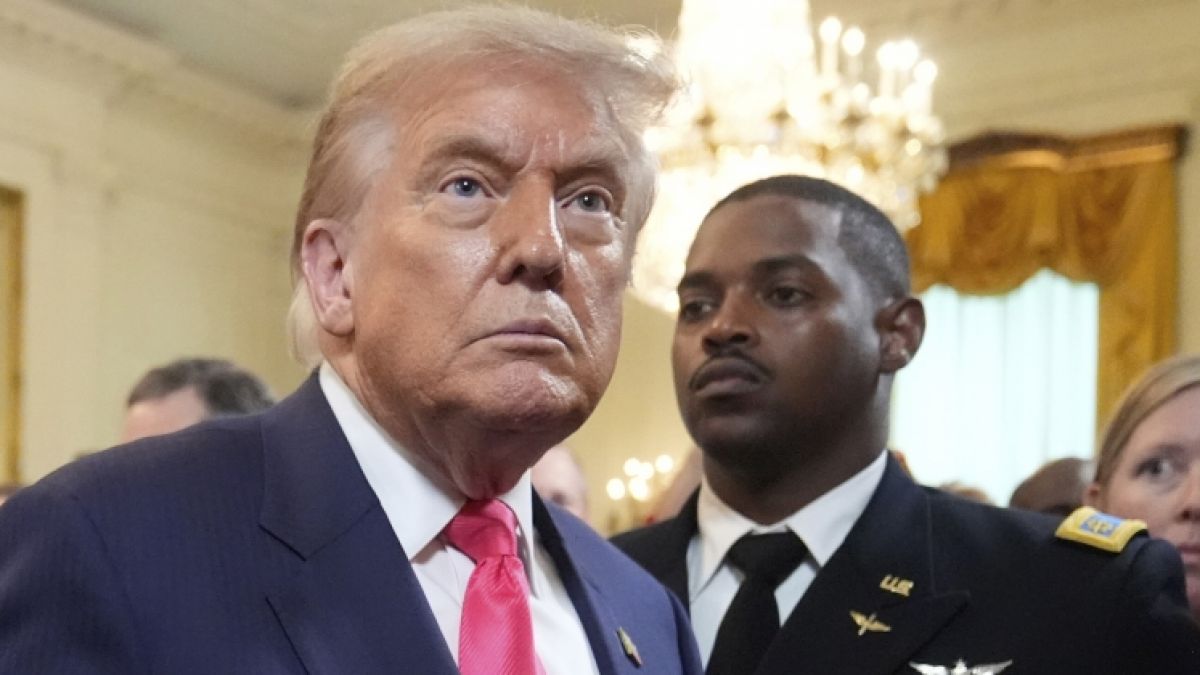 Eine aufblasbare Puppe von Donald Trump wurde einer Maga-Anhängerin zum Verhängnis. (Foto)