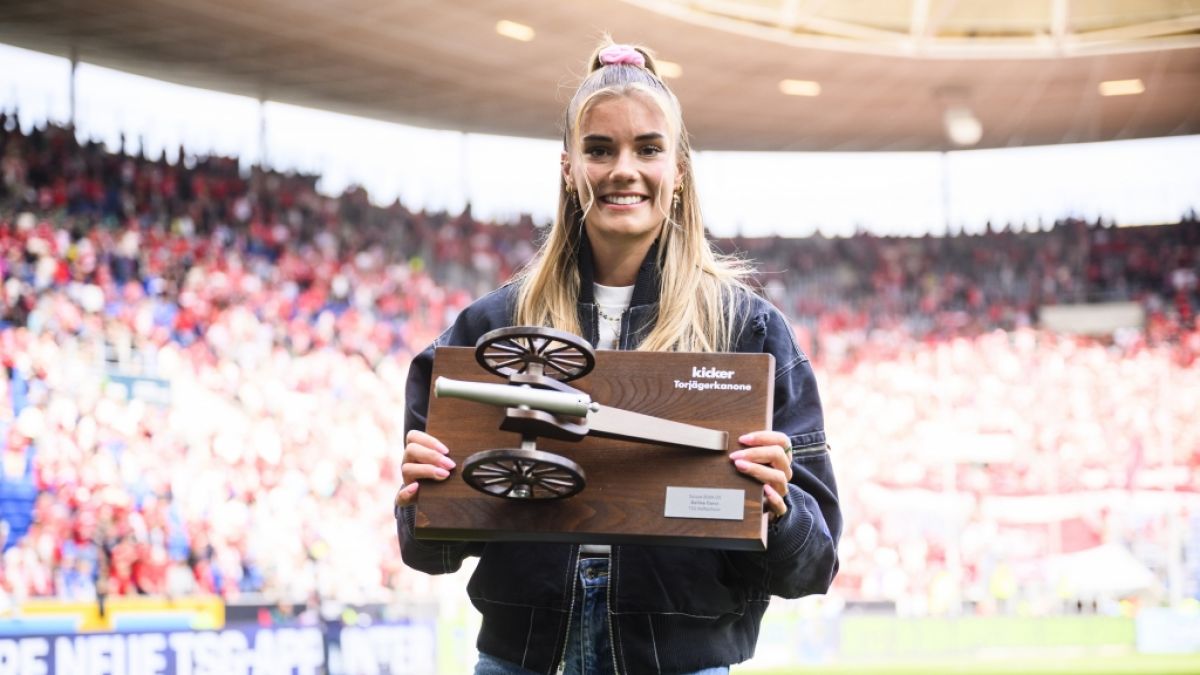 TSG-Stürmerin Selina Cerci gewann 2024/25 die Torjägerkanone in der Frauenfußball-Bundesliga. TSG-Stürmerin Selina Cerci gewann 2024/25 die Torjägerkanone in der Frauenfußball-Bundesliga. (Foto)