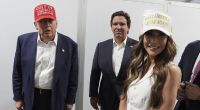 Heimatschutzministerin Kristi Noem und Donald Trump besuchen die neue Haftanstalt 