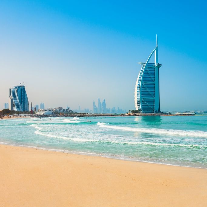Wie warm ist der Persische Golf in Vereinigten Arabischen Emiraten derzeit