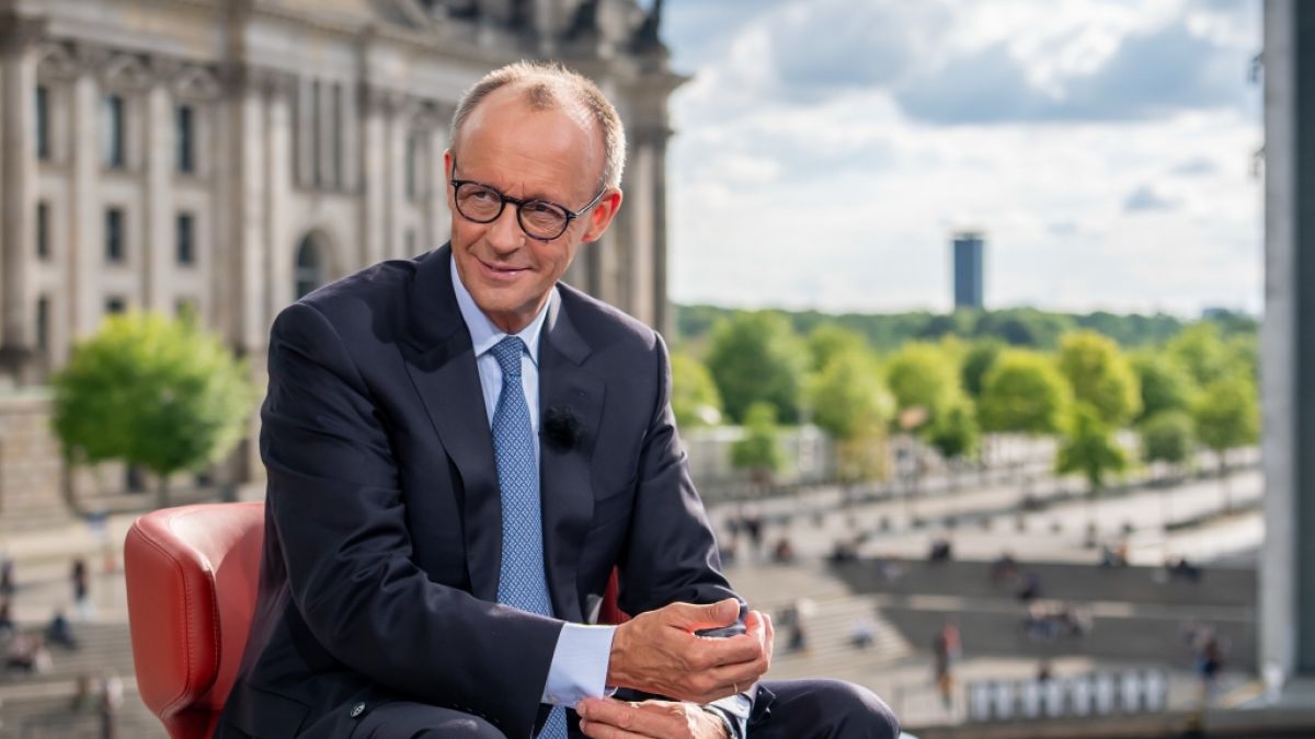 Friedrich Merz beim ARD-"Sommerinterview" (Foto)