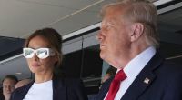 Melania Trump zeigte eine kühle Miene.