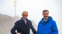 Friedrich Merz und Markus Söder auf der Zugspitze.