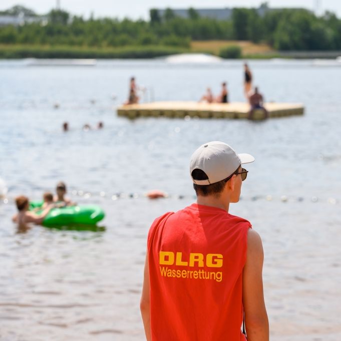 Einsatz der DLRG bei Veranstaltung am Heisterberger Weiher