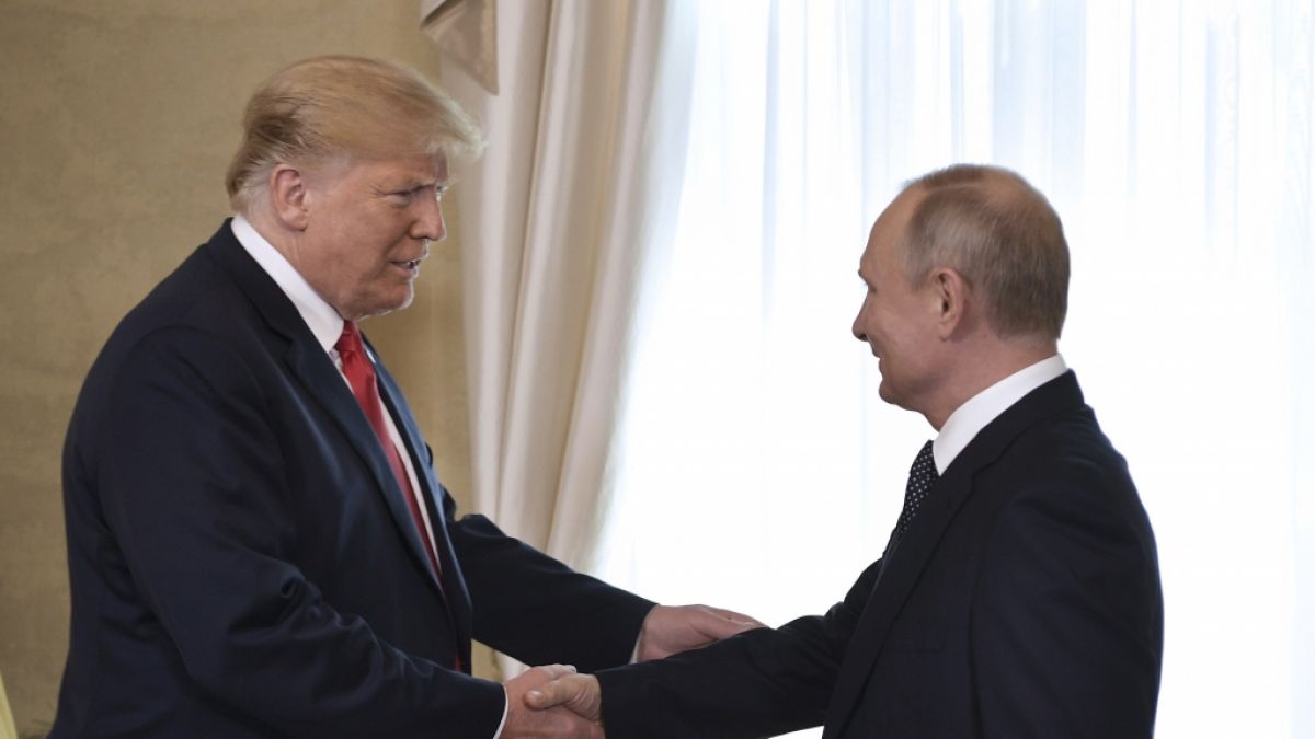 Trump und Putin 2018 bei einem Treffen in Helsinki. (Foto)