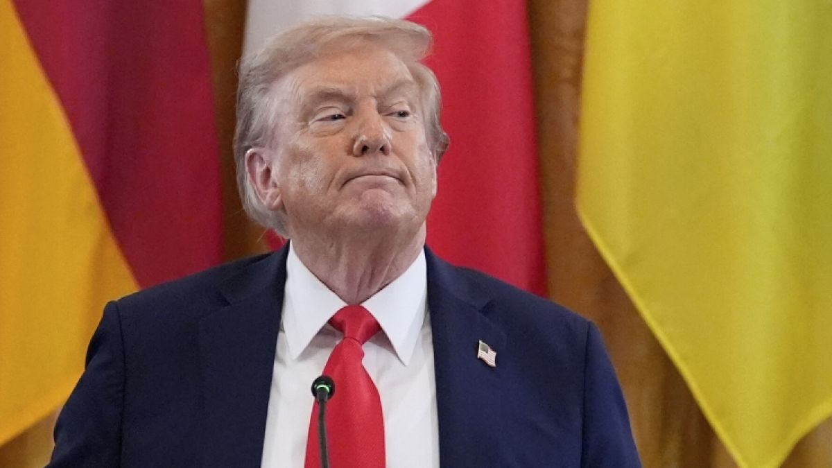 Donald Trump enthüllte mit einer Mikrofon-Panne seine wahren Gedanken. (Foto)