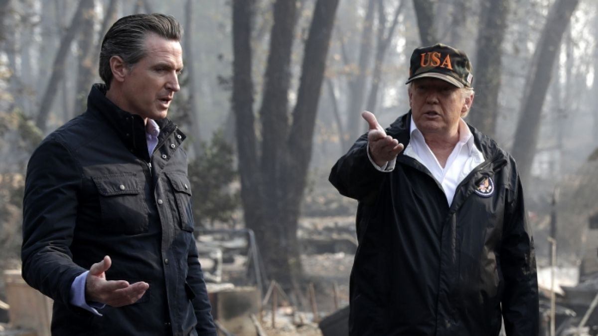 Donald Trump und den kalifornischen Gouverneur Gavin Newsom verbindet eine innige Feindschaft, die die beiden Politiker öffentlich austragen. (Foto)