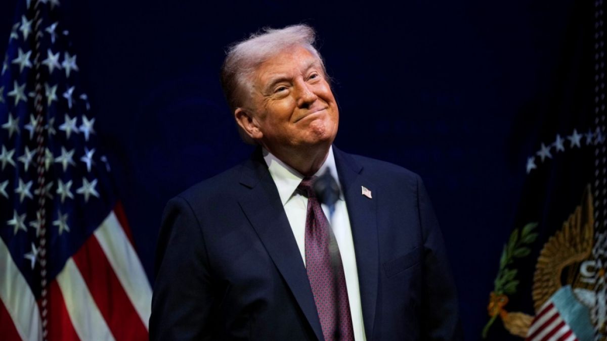 Donald Trump legte erneut einen verwirrenden Auftritt hin. (Foto)