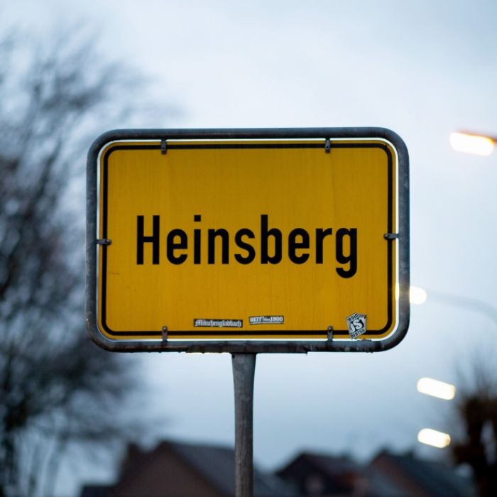 Ortsschild der Stadt Heinsberg