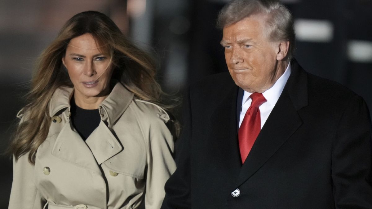Taufrisch und ausgeschlafen wirkte höchstens Melania Trump, als die First Lady mit US-Präsident Donald Trump zum Staatsbesuch in Großbritannien eintraf. (Foto)