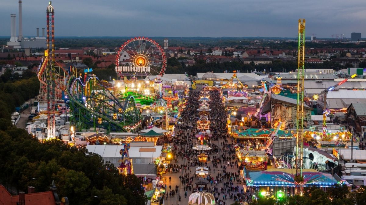 Blick auf das Oktoberfest in München. (Foto)