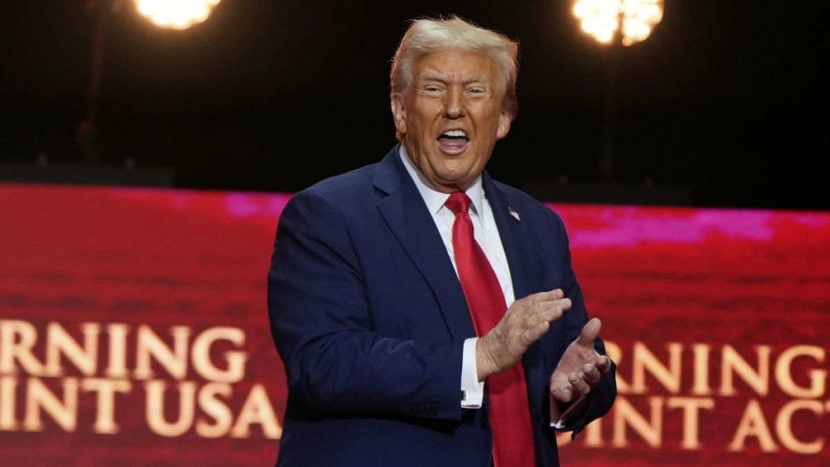 Er legte einen denkwürdigen Auftritt hin - US-Präsident Donald Trump. (Foto)