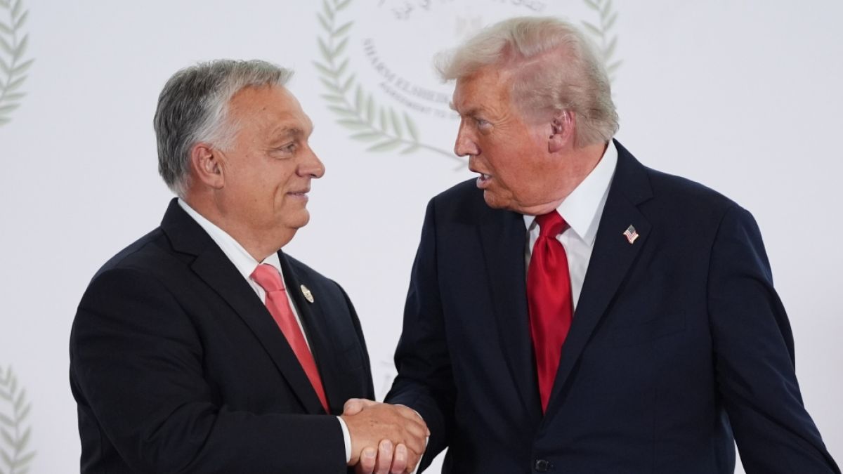 Donald Trump schmeichelte Viktor Orb&aacute;n bei einem Treffen in &Auml;gypten. (Foto)