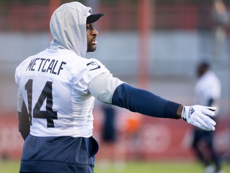 NFL: "Lions-Fan sagt, DK Metcalf habe nach Verwendung seines vollständigen Namens auf ihn eingeschlagen"