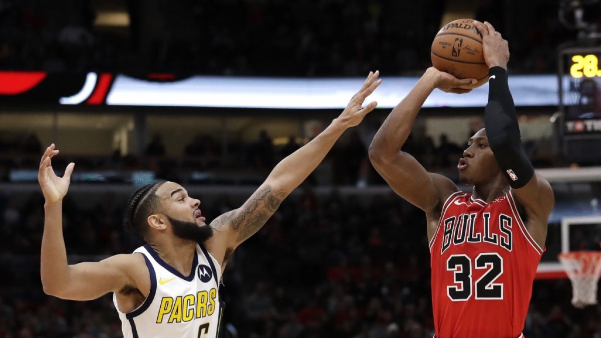 Kris Dunn (3) von den Chicago Bulls wirft den Ball, am 04.01.2019. (Symbolbild) (Foto)