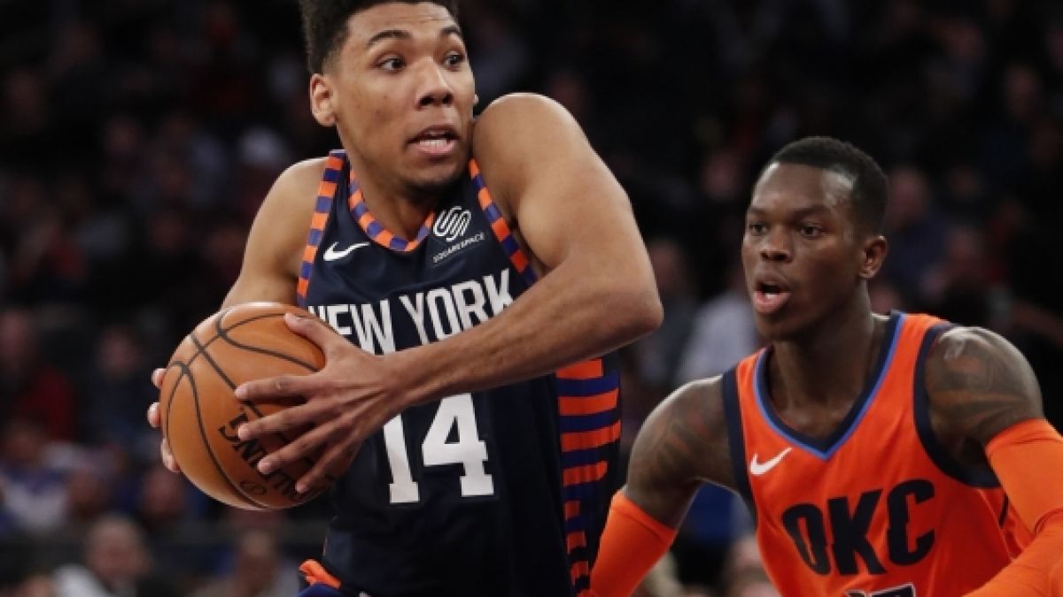 Allonzo Trier von den New York Knicks h&auml;lt den Ball, am 21.01.2019. (Symbolbild) (Foto)