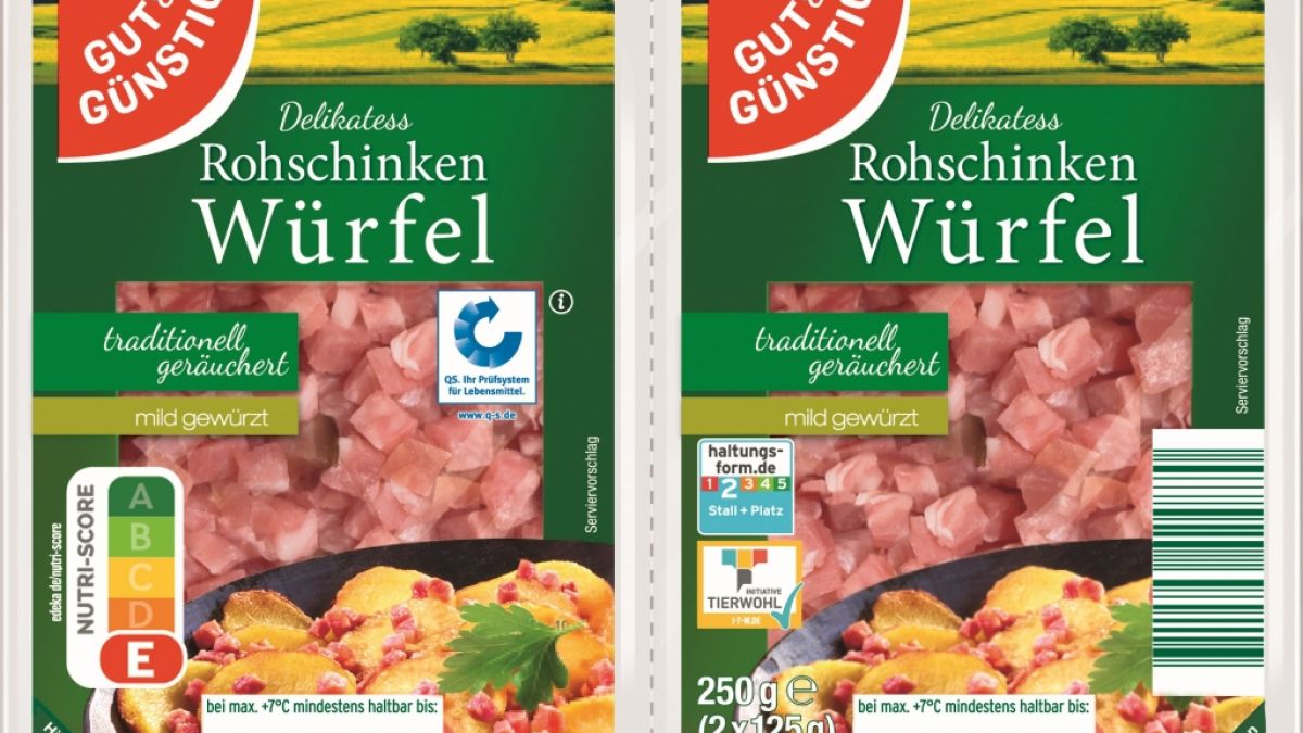 Die Delikatess-Rohschinkenwürfel von "Gut und Günstig", die bei Edeka und Marktkauf angeboten wurden, müssen aus Gründen des vorbeugenden Verbraucherschutzes Ende Oktober 2025 zurückgerufen werden. (Foto)