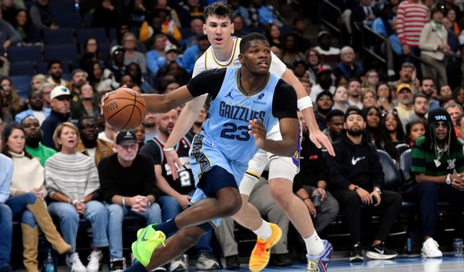 Cedric Coward von den Memphis Grizzlies spiel den Ball, am 31.10.2025. (Symbolbild)