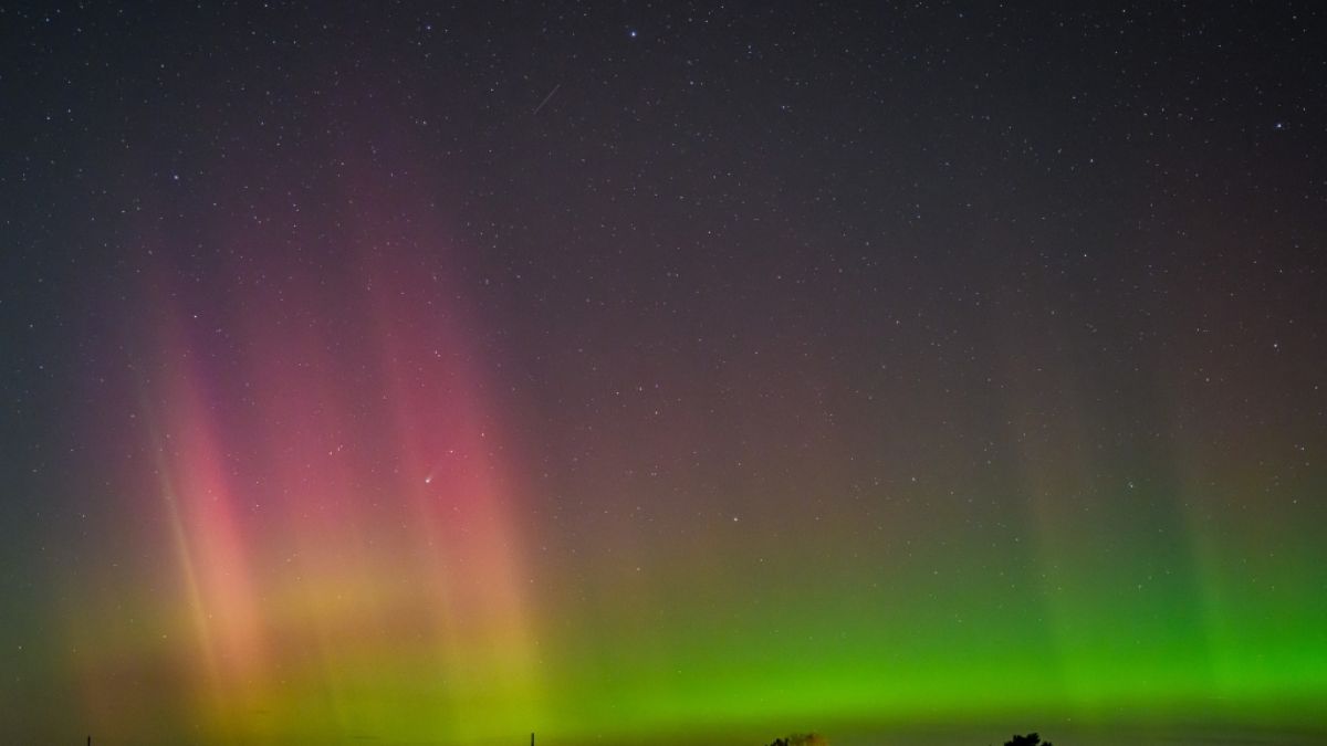 Polarlichter &uuml;ber Brandenburg im Oktober 2025 (Foto)