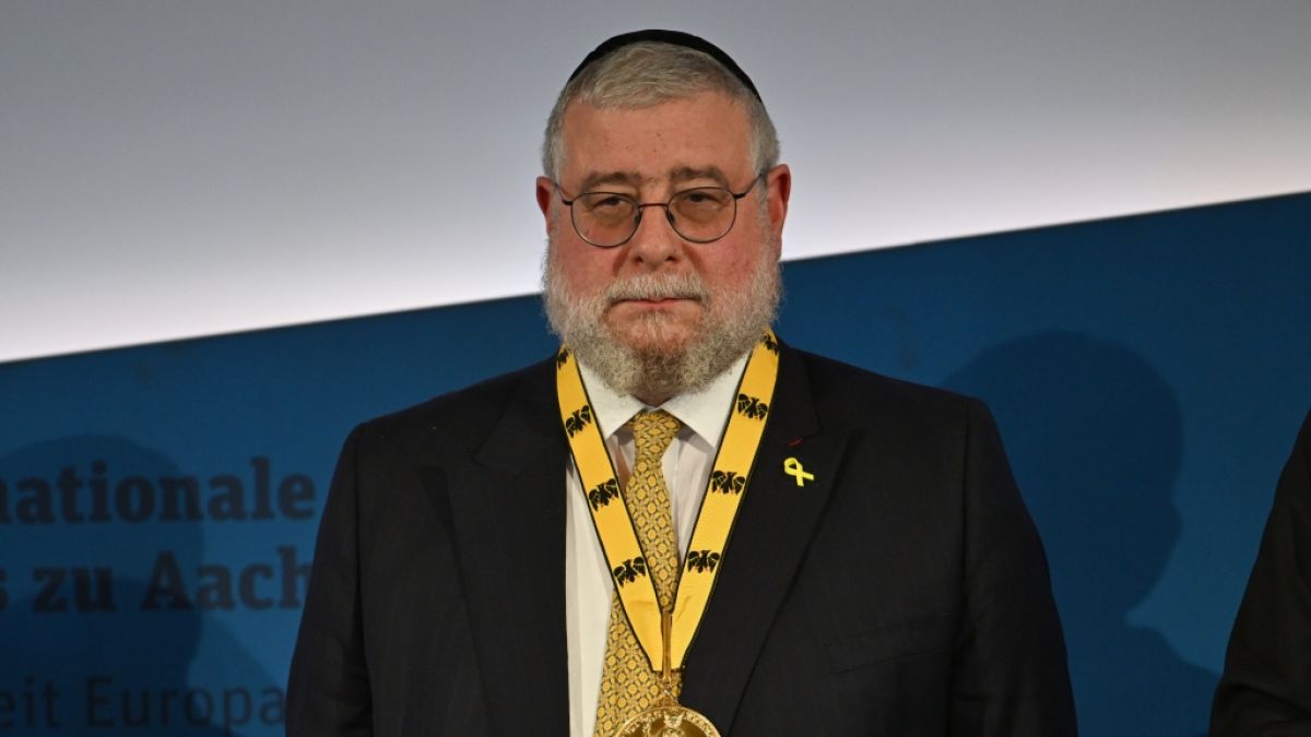 Oberrabbiner Pinchas Goldschmidt erhielt 2024 den Internationalen Karlspreis zu Aachen. (Foto)