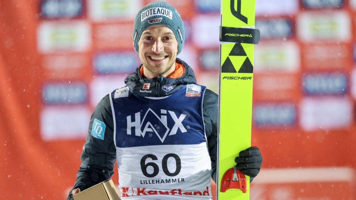 Der deutsche Skispringer Felix Hoffmann ist in der Wintersport-Saison 2025/26 so erfolgreich wie noch nie zuvor. (Foto)