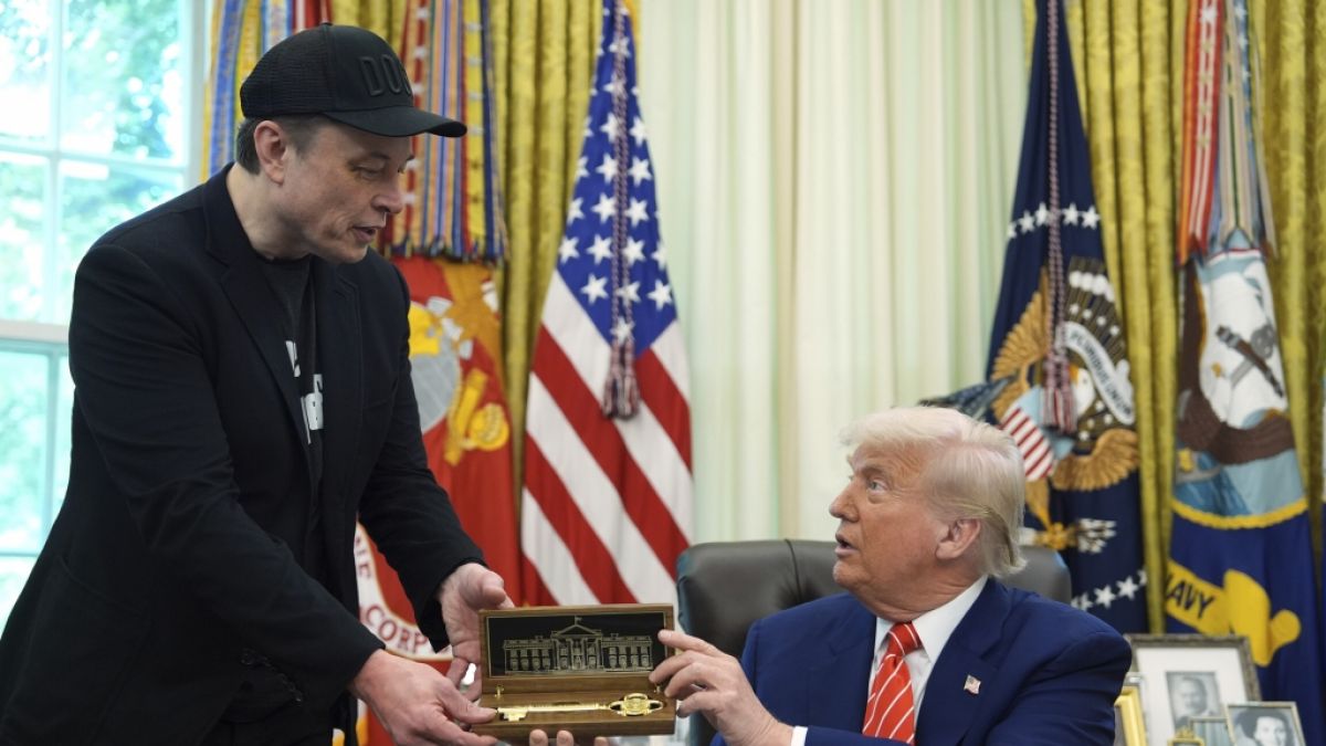 Elon Musk und Donald Trump (Foto)