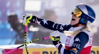 Lindsey Vonn hat die Abfahrt in St. Moritz gewonnen.