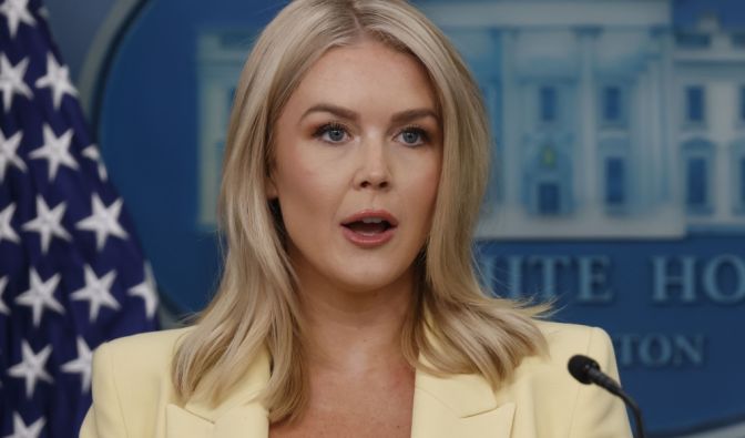 Foto-Vergleich von Trump-Sprecherin sogt für Entsetzen Karoline Leavitt früher und heute