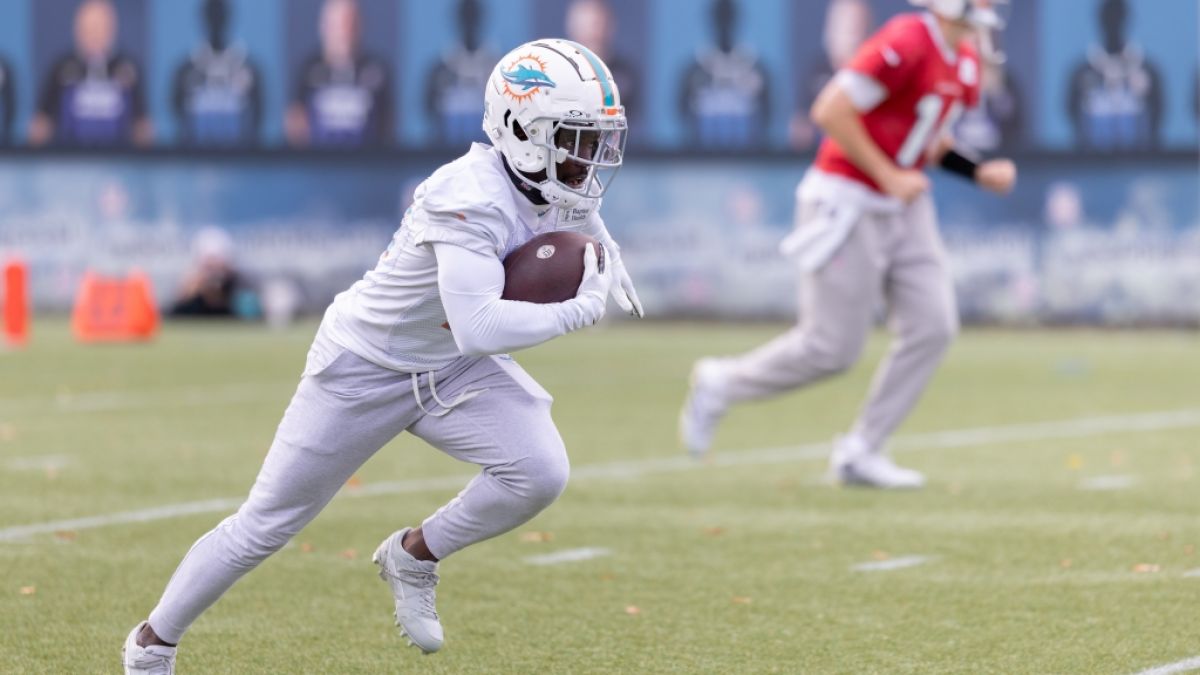 Tyreek Hill von den Miami Dolphins trainiert, am 01.11.2023. (Symbolbild) (Foto)