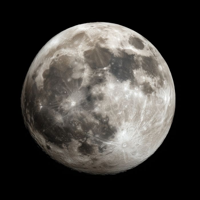 Kurz nach dem Jahreswechsel leuchtet der Vollmond am Himmel.