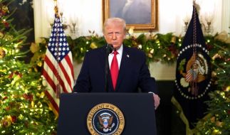 Donald Trump während seiner Rede an die Nation.