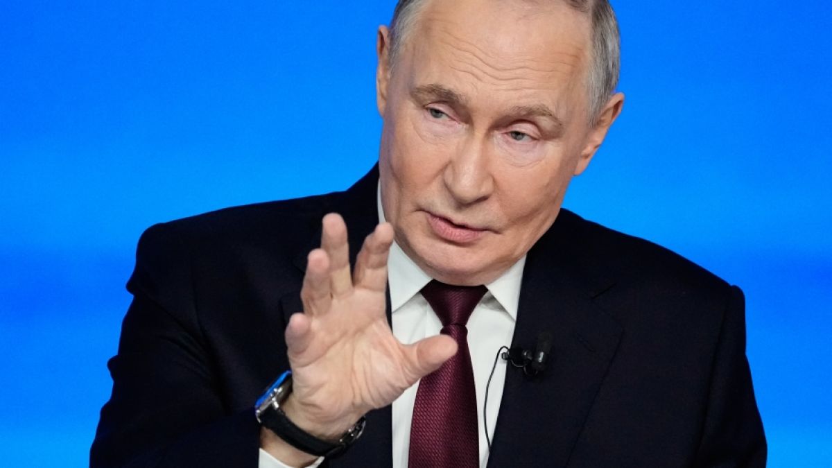 Wladimir Putin hat in Moskau seine j&auml;hrliche Propaganda-Show abgehalten. (Foto)