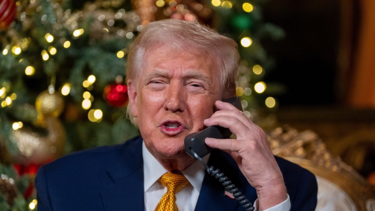 Donald Trump telefonierte an Heiligabend mit Kindern. (Foto)