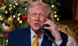 Donald Trump telefonierte an Heiligabend mit Kindern.