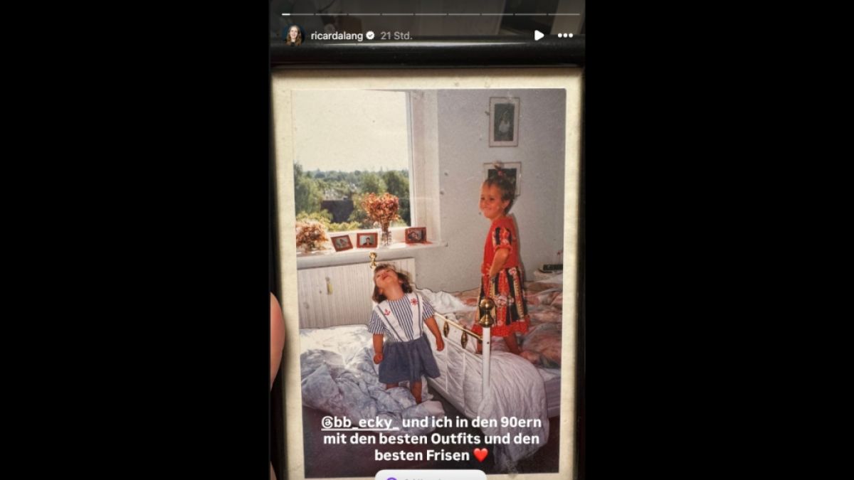 Ricarda Lang als kleines M&auml;dchen. (Foto)